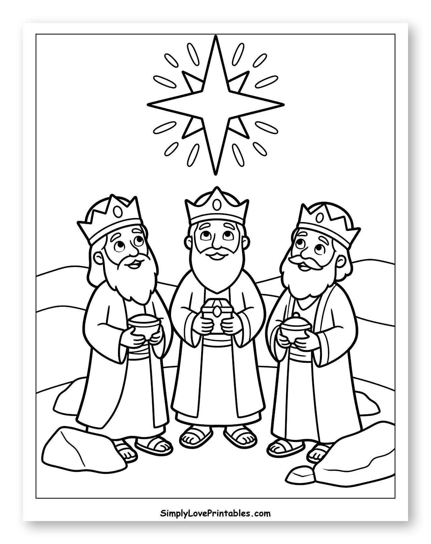 Three Wise Men Gazing at the Star