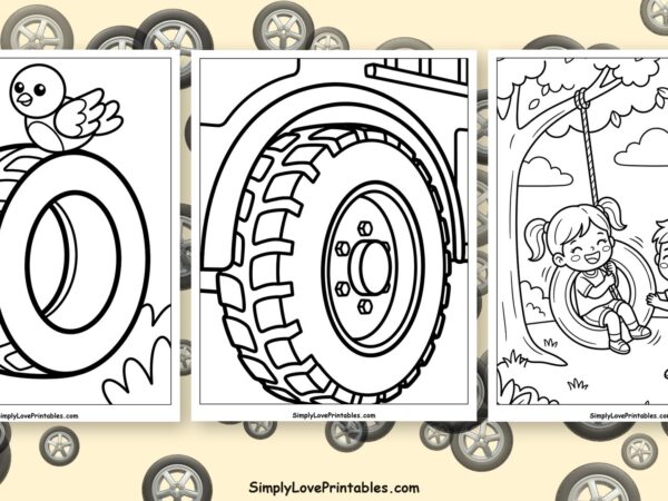 tire coloring pages featured image