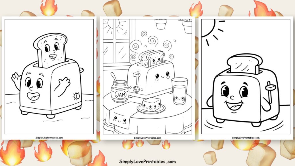 toaster coloring pages featured image