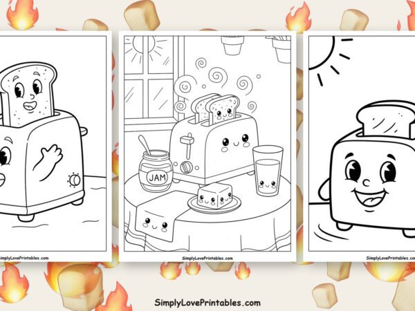 toaster coloring pages featured image