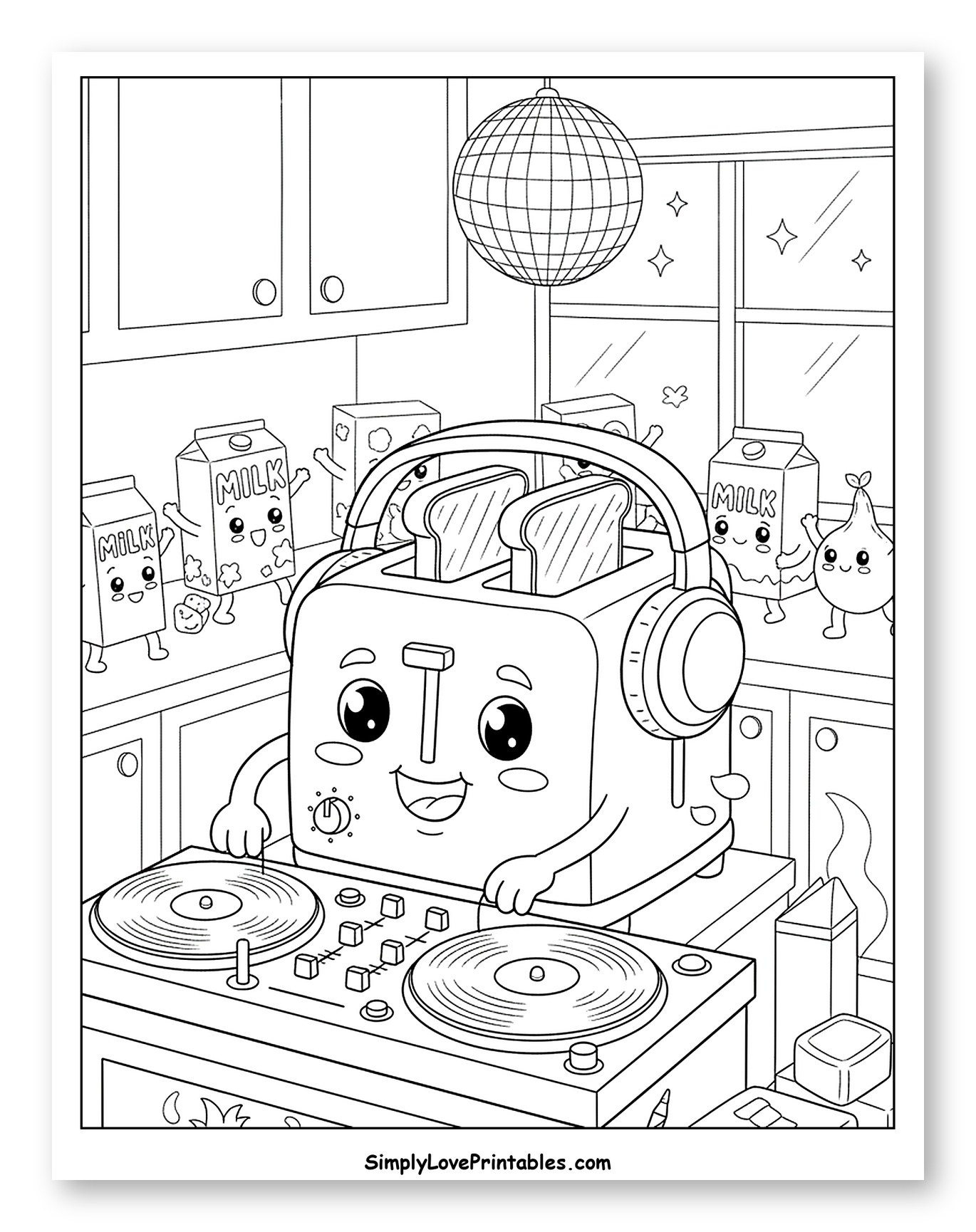 Toaster DJ Party with Dancing Food