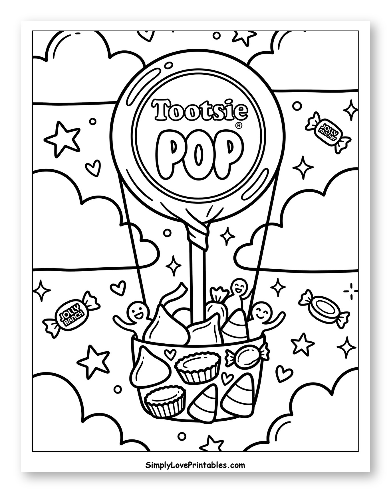 Tootsie Pop Hot Air Balloon with Candy Basket