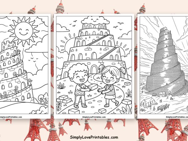 Tower of Babel coloring pages featured image
