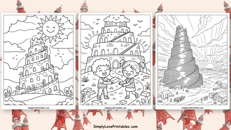 Tower of Babel coloring pages featured image