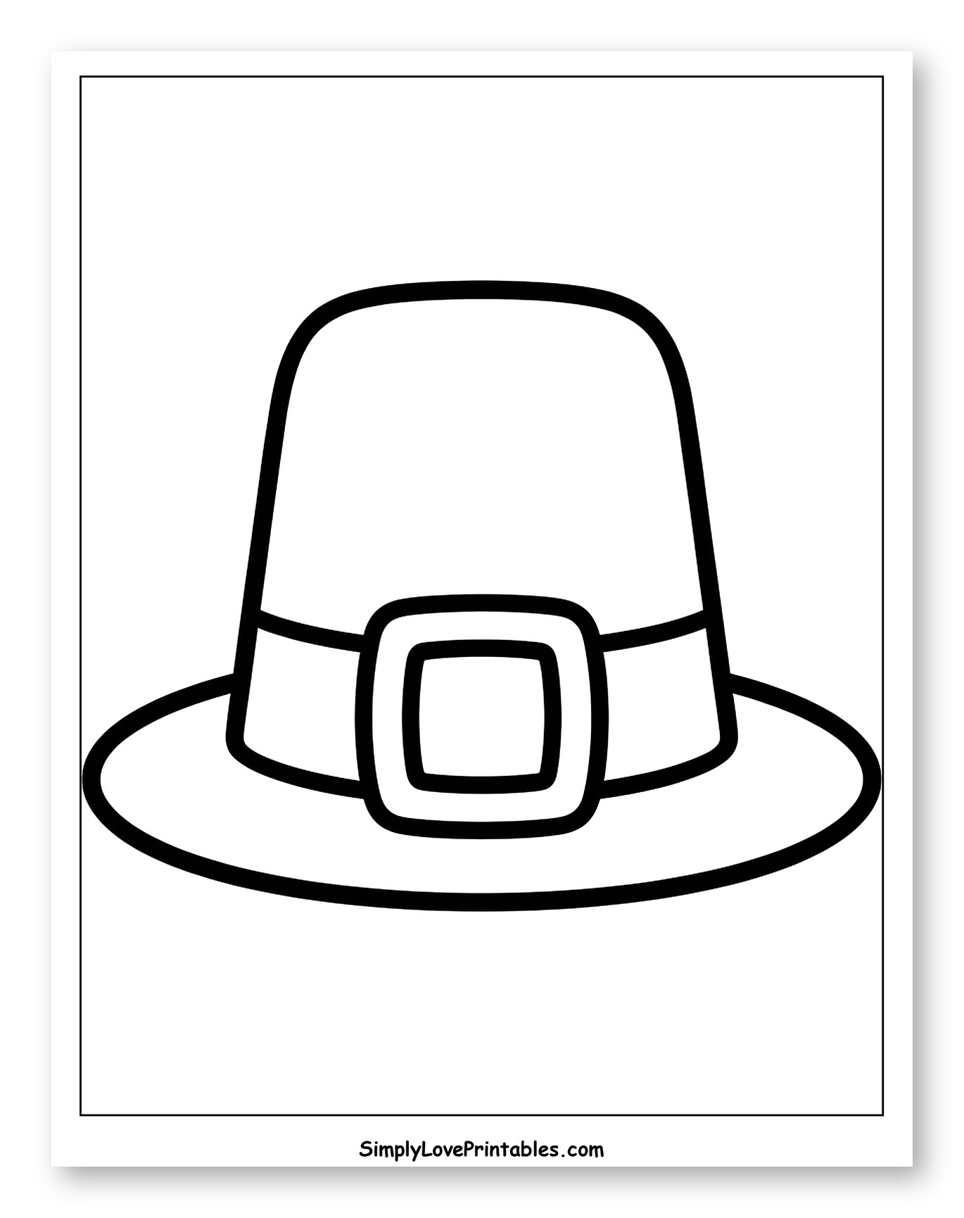 Traditional Pilgrim Hat with Buckle