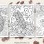 Turkey feather coloring pages featured image