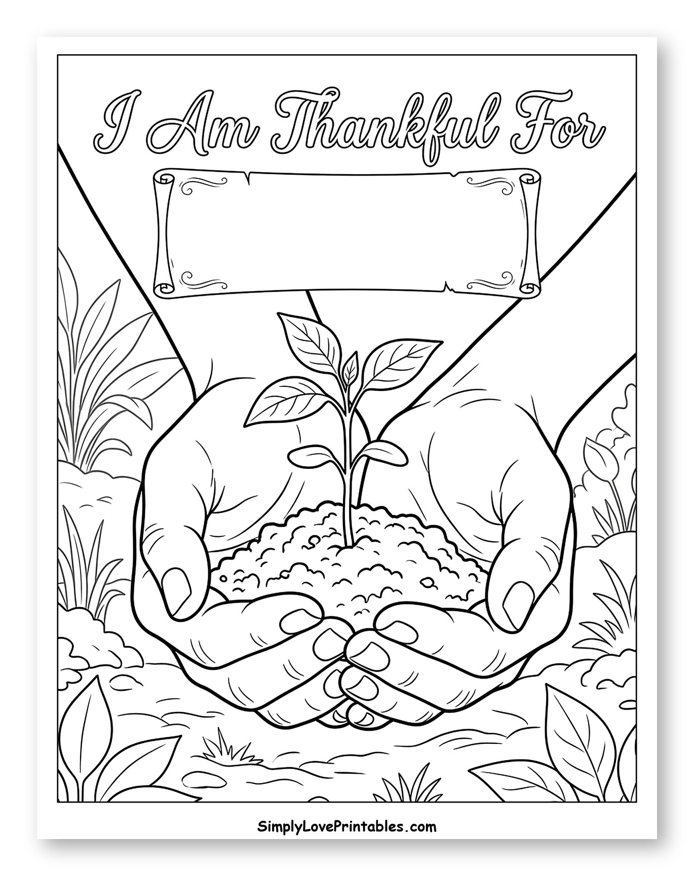 Two Hands Holding a Growing Green Sprout