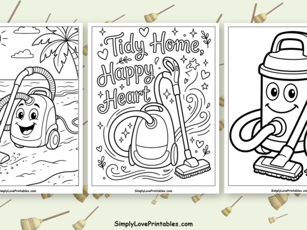 vacuum cleaner coloring pages featured image
