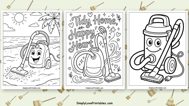 vacuum cleaner coloring pages featured image