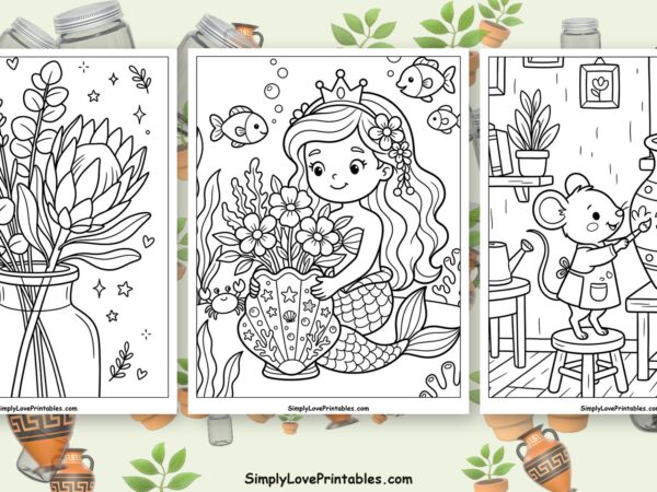 vase coloring pages featured image