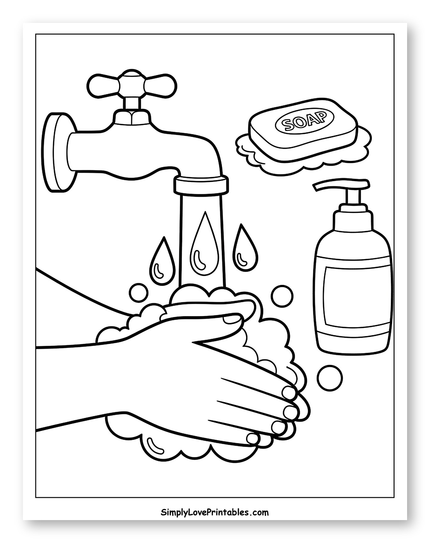 Washing Hands with Soap and Water