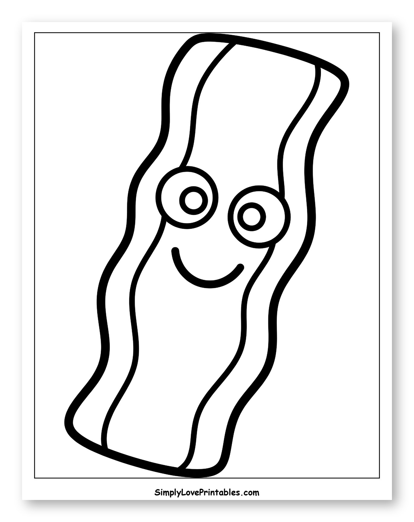 Wavy Smiling Bacon Strip