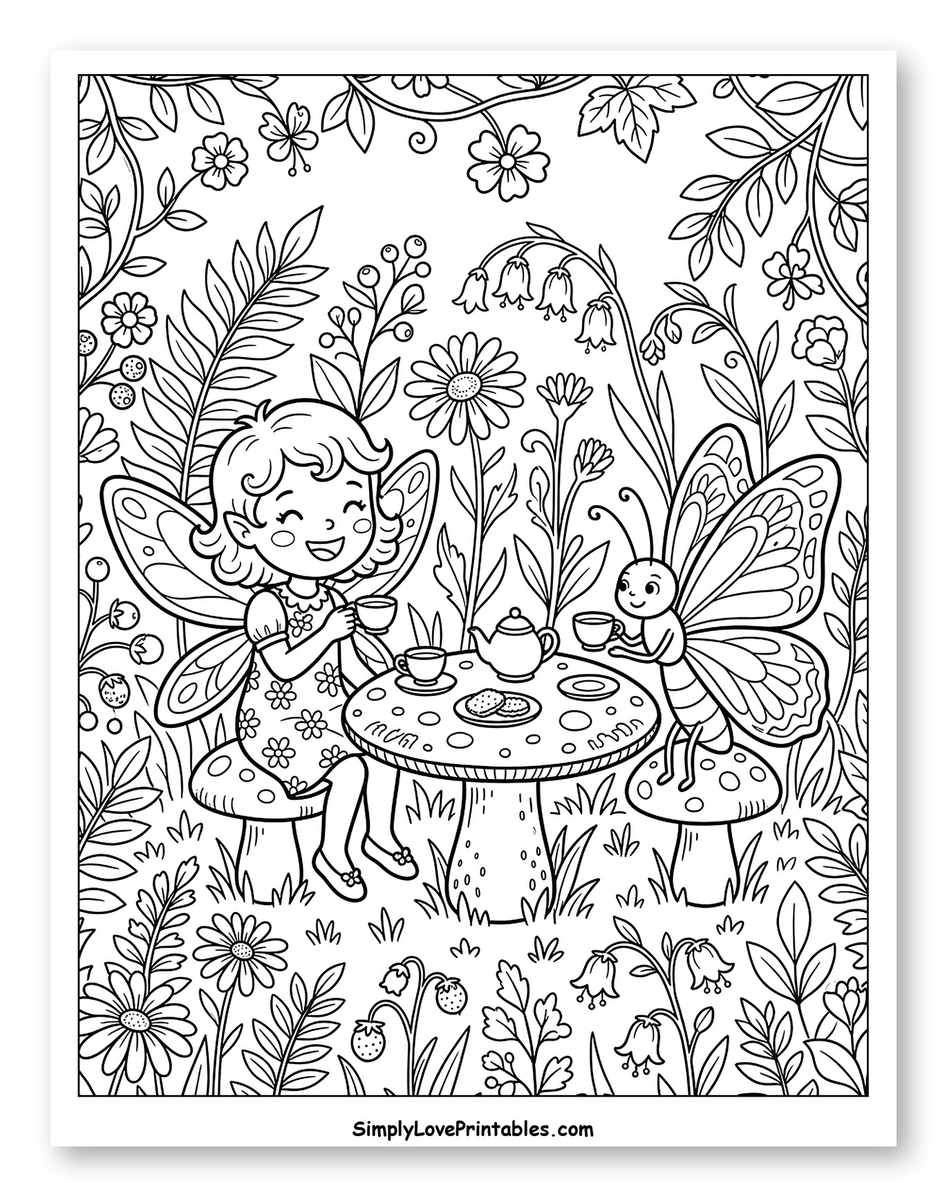 Whimsical Fairy and Butterfly Tea Party