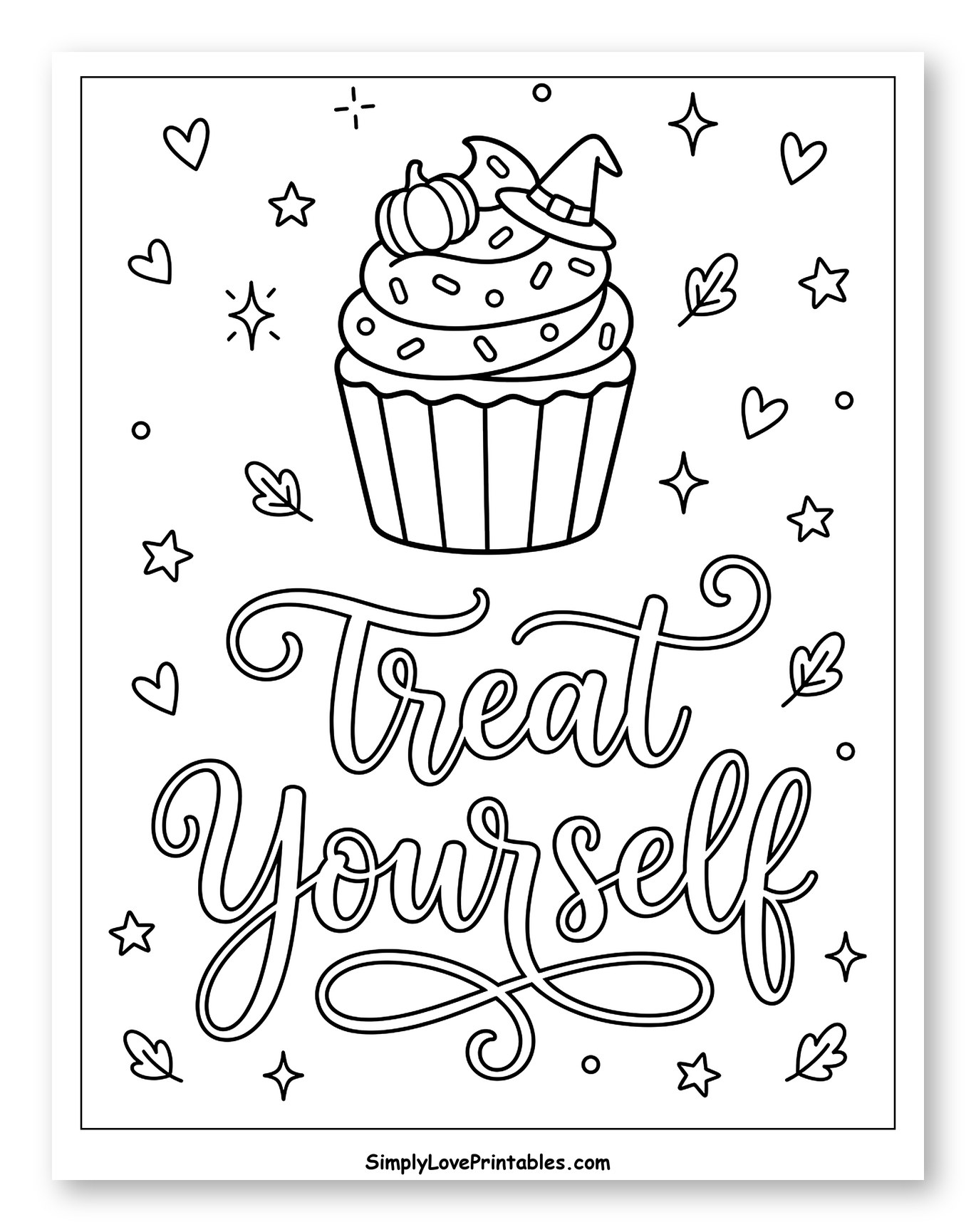 Whimsical Halloween Cupcake and Treat Yourself