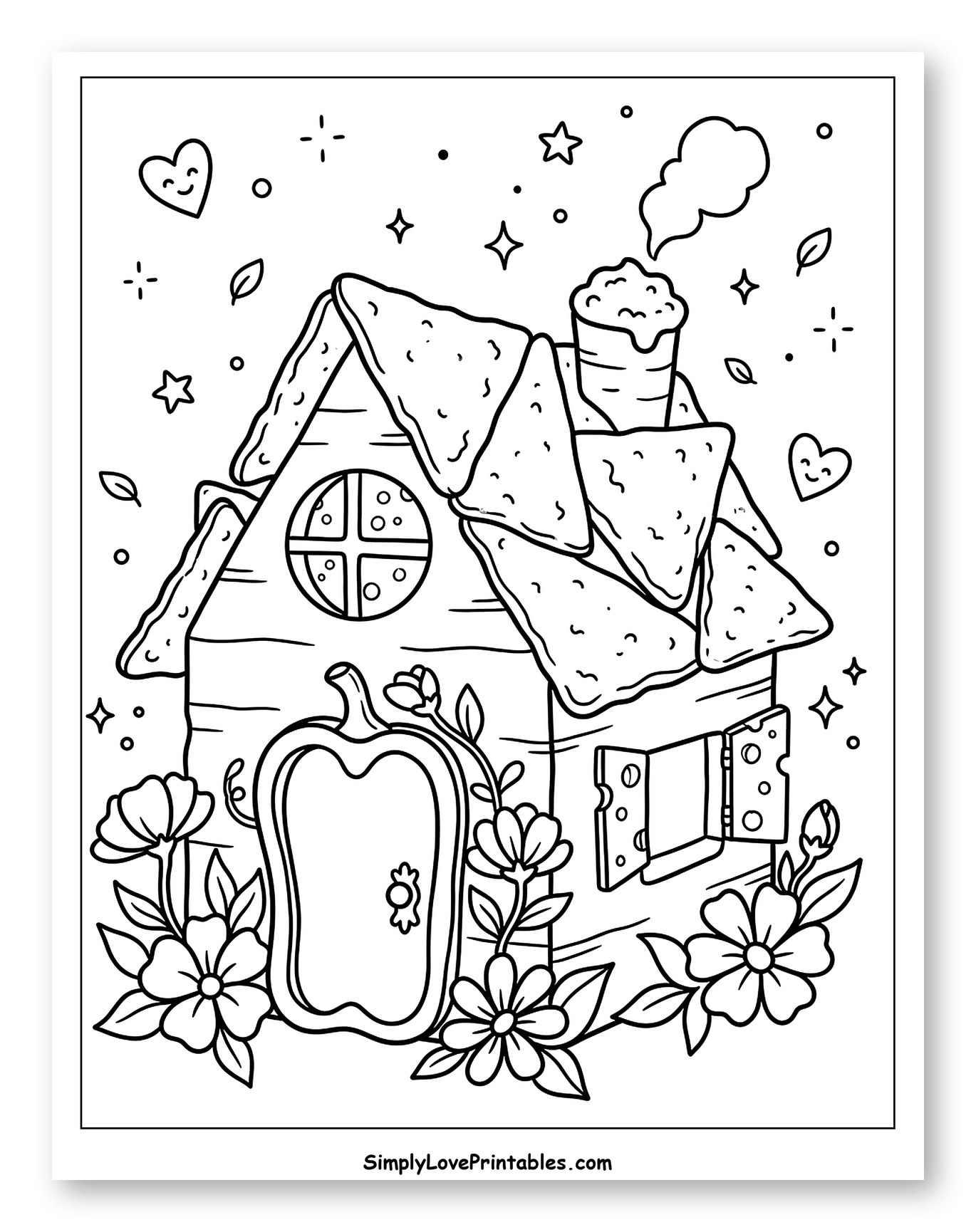 Whimsical Nacho House with Cheesy Dip Chimney