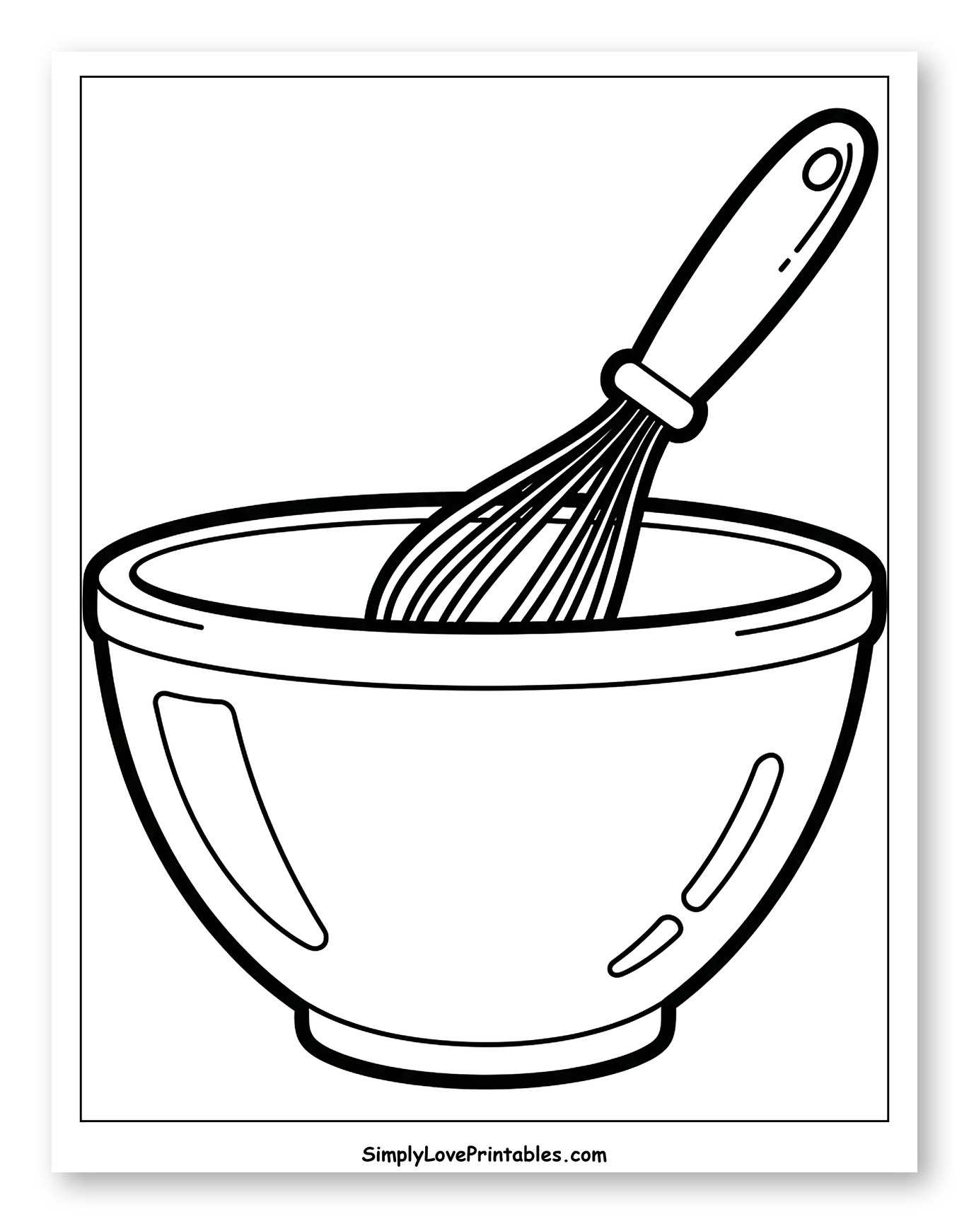 Whisk in a Mixing Bowl