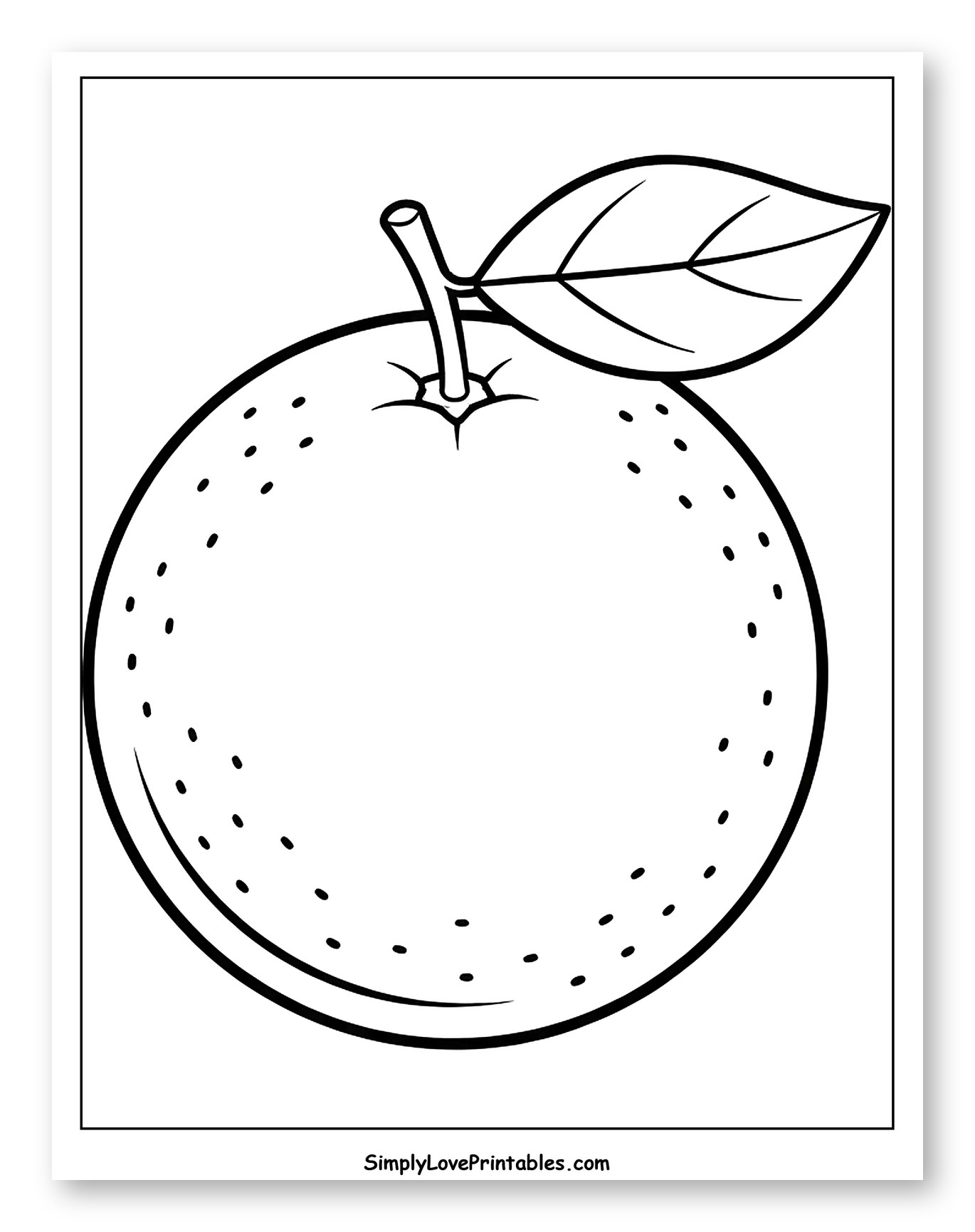 Whole Grapefruit with Stem and Leaf