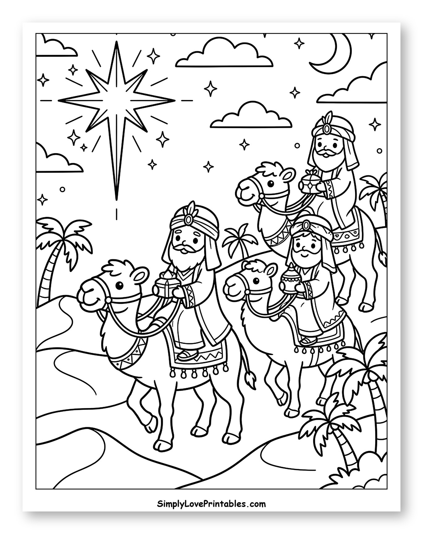 Wise Men Following the Star of Bethlehem