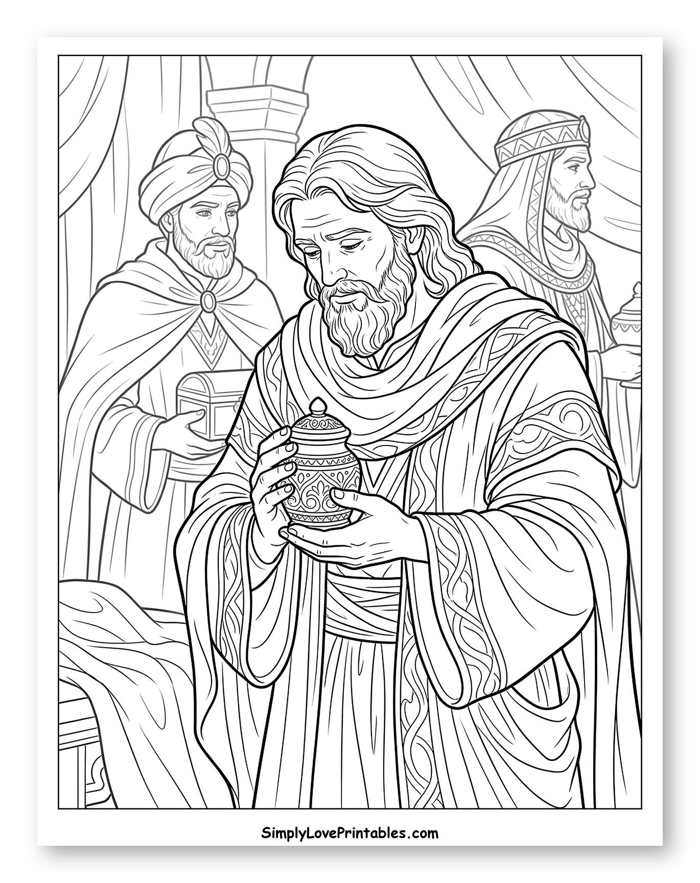 Wise Men Offering Gifts to Jesus