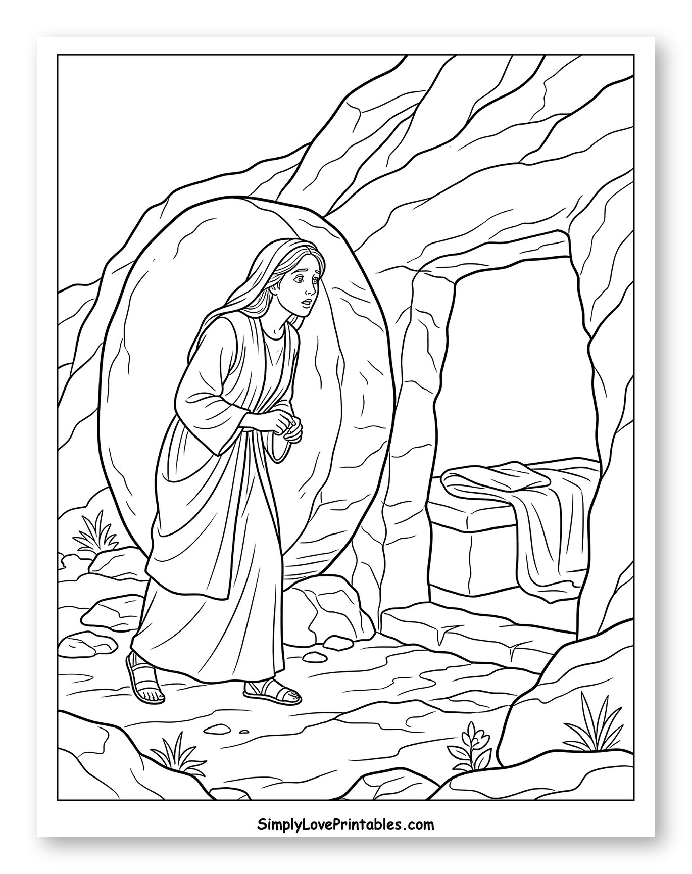 Woman Discovering the Empty Tomb