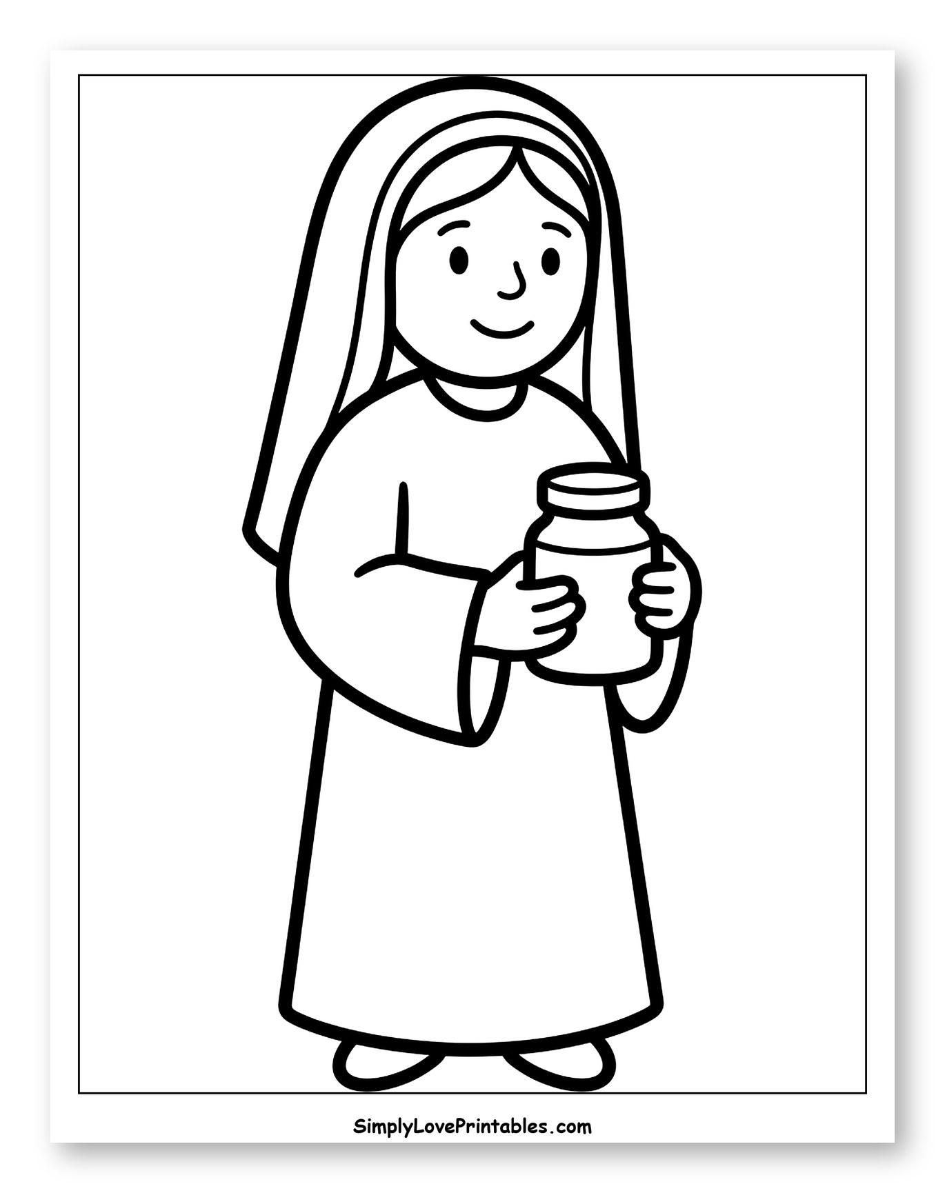 Woman Holding a Jar