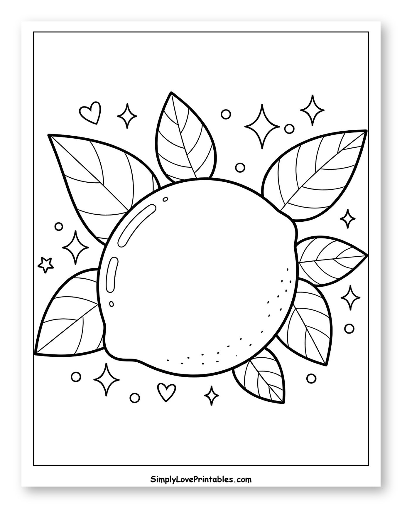 Zesty Lemon with Fresh Leaves and Sparkles